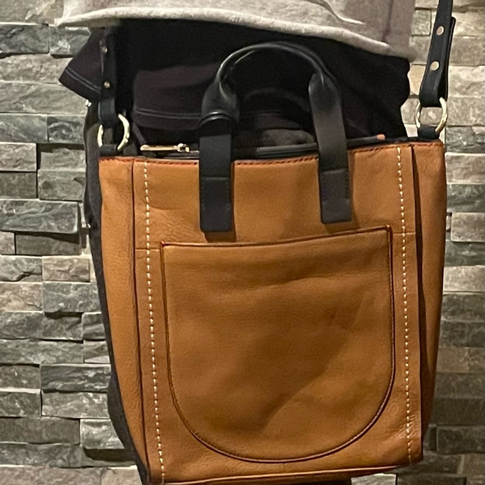 Ellen Degeneres Cross-Body Bag Leather Tote